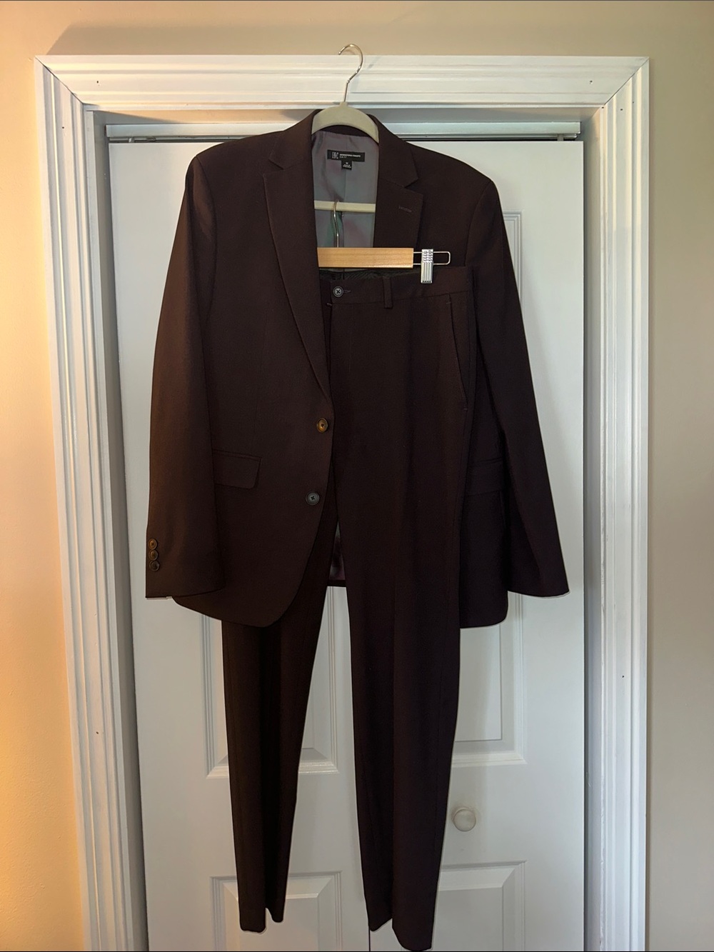 Inc International Concepts- Men's Dark Purple Two-Piece Suit Blazer & Trousers